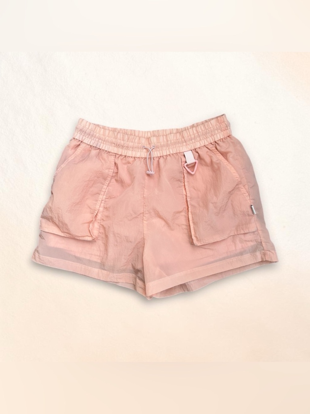 Fabletics Peach Pink Run Shorts Lightweight Drawstring Activewear Women’s